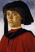 BOTTICELLI, Sandro Portrait of a Young Man oil